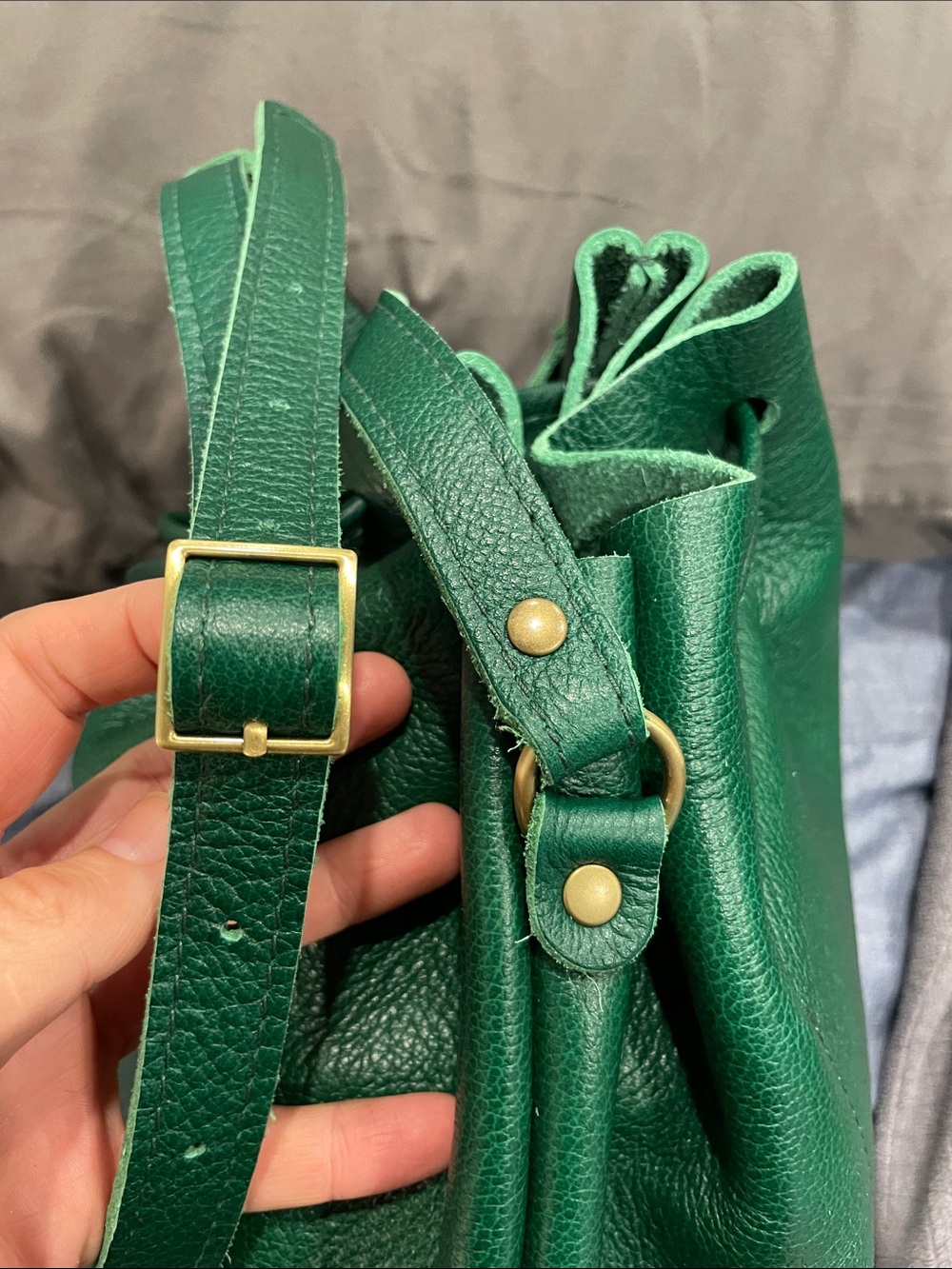 Portland Leather Goods Large Bucket Bag C Sale - Picture 5 of 11